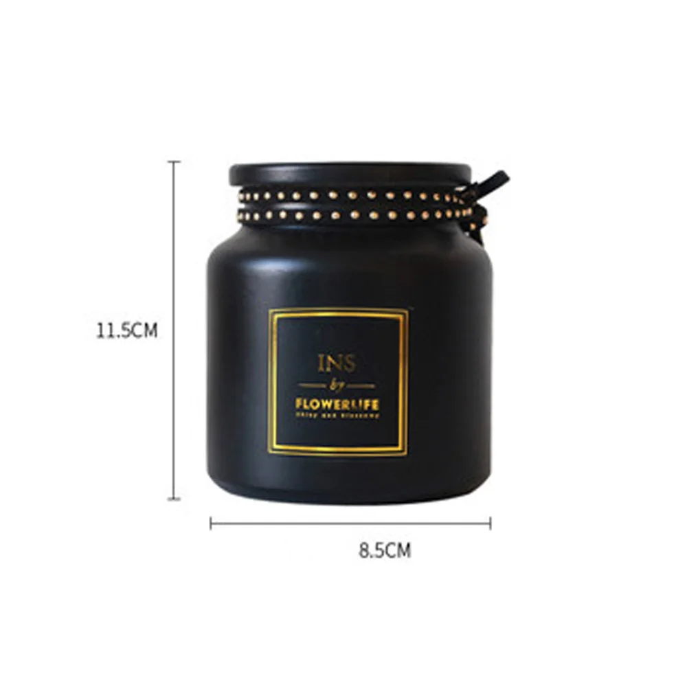 Ваза горячего тиснения черная гостиная модная простая спальня стеклянная ваза винтажная ваза украшение семья ремесла Красивые Современные