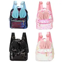 Водонепроницаемая сумка для ноутбука, сумка для ноутбука, милый мультяшный детский светоотражающий рюкзак с блестками, детский школьный рюкзак