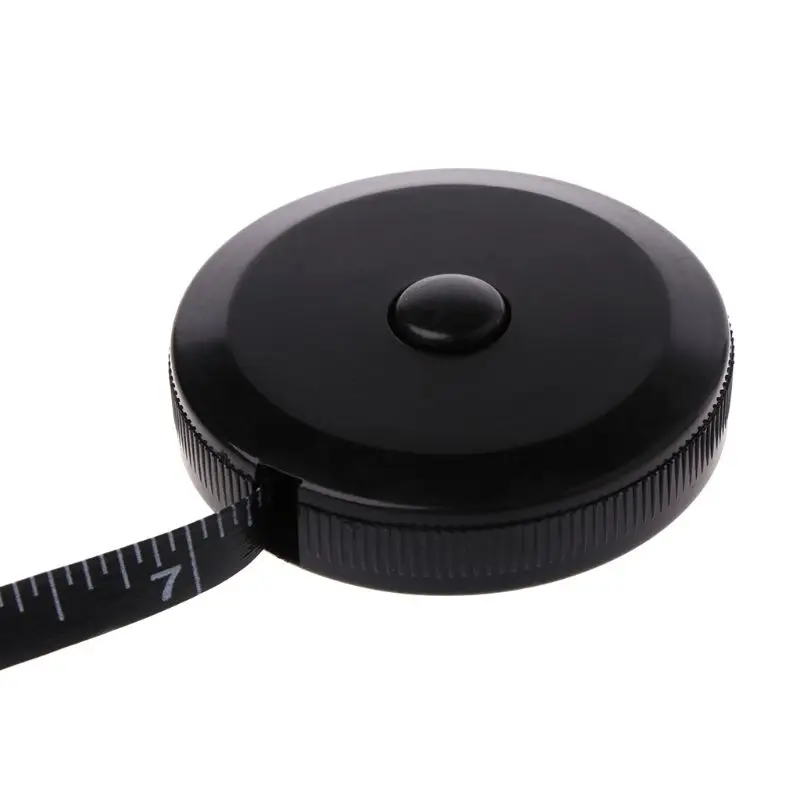 

1.5m/60inch Black Tape Measures Dual Sided Retractable Tools Automatic ABS Flexible Mini Sewing Measuring Tape L4MF