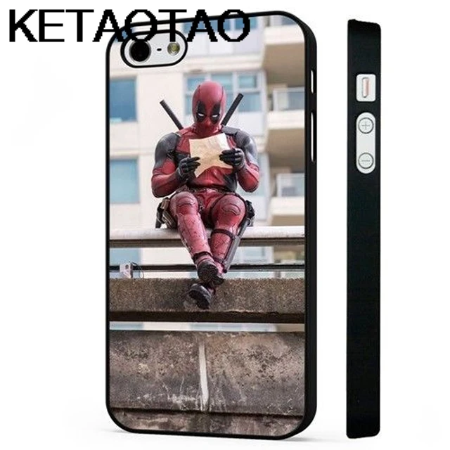 Оранжевый KETAOTAO Deadpool потрясающий чехол для телефона в стиле комиксов Marvel s для iPhone 4S, 5S, 6 S, 7, 8 X Plus, XR, XS Max, чехол из мягкого ТПУ, резины, силикона - Цвет: Оранжевый