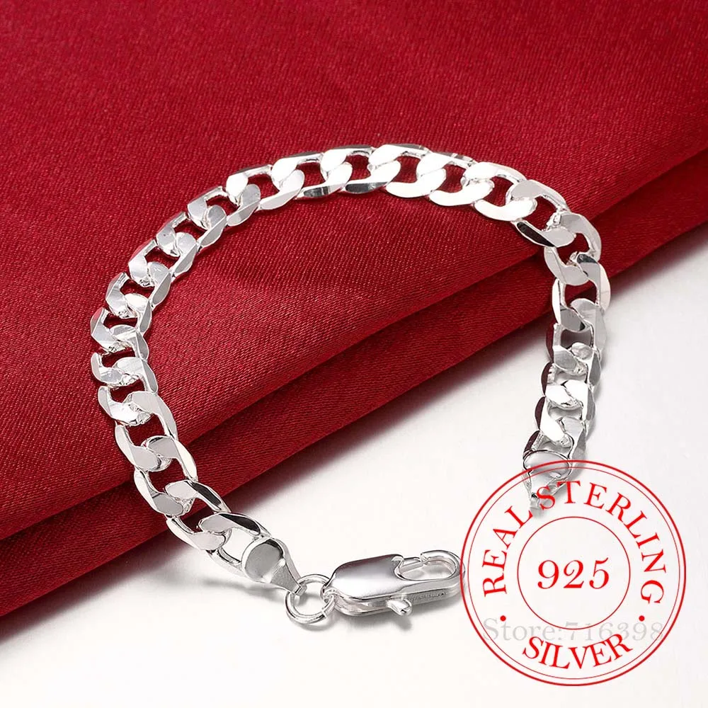 925 Sterling Silver Mens ID Bracelet 8.5″ – Karma Jewellery and