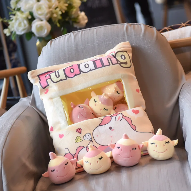 В Plushie сумка пудинг игрушки 8 шт Мини Животные кукла собаки кошки свинья плюшевая