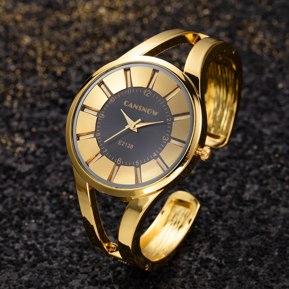 Precio bajo Relojes de lujo para mujer, pulsera de oro, esfera plateada, de cuarzo, de marca superior, informal, Zegarek Damski Ma5kMArrb
