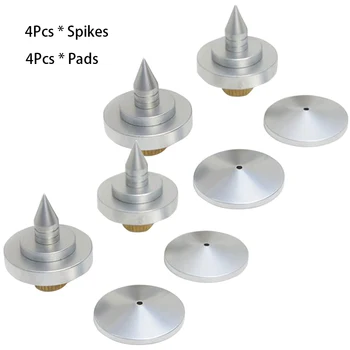 

CD Player Brass Speaker Accessories Base Audio Isolation Spikes Set Stand Feet Shockproof Pad Turntable Tube Amplifier Insert