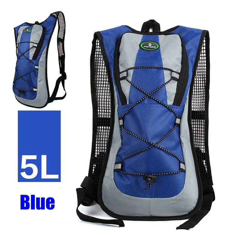 HOTSPEED 5L велосипедная Сумка водонепроницаемая уличная MTB Дорожная велосипедная сумка Гидратация велосипедная походная сумка для мотокросса рюкзаки с 2L сумка для воды - Цвет: Blue