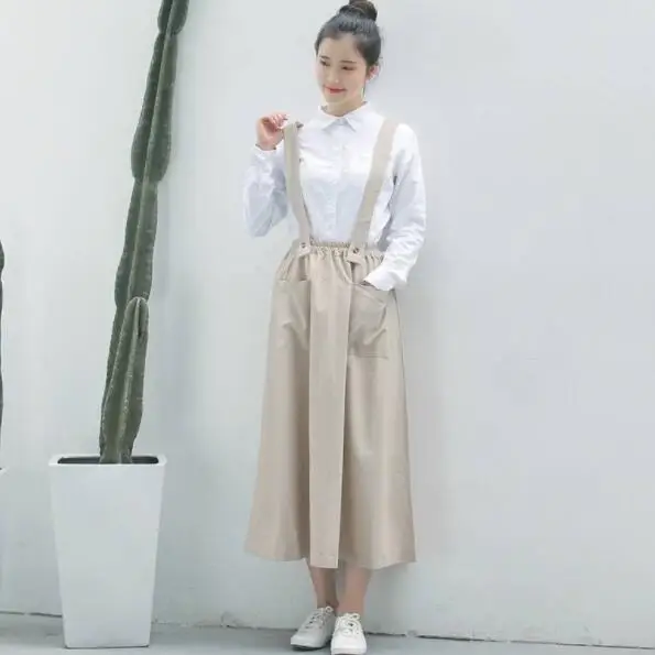 Faldas mujer moda плиссированная хлопковая льняная юбка трапециевидной формы с эластичным поясом и карманами DV871
