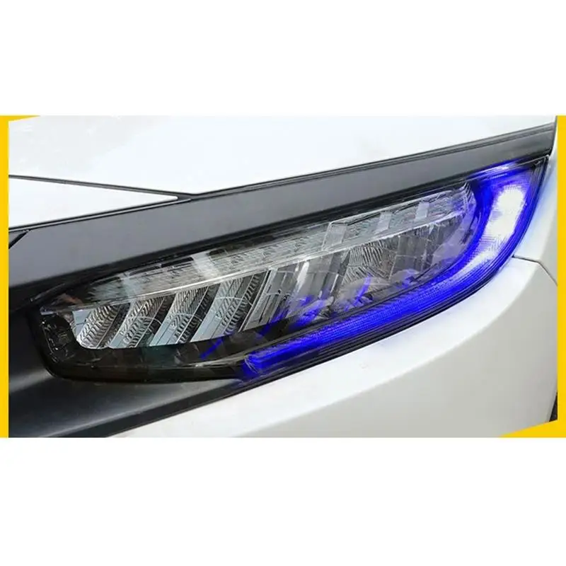 Дневные ходовые стильные автомобильные DRL светодиодная лампа, автомобильные фары, передние противотуманные задние фары 16 17 18 19 для Honda Civic