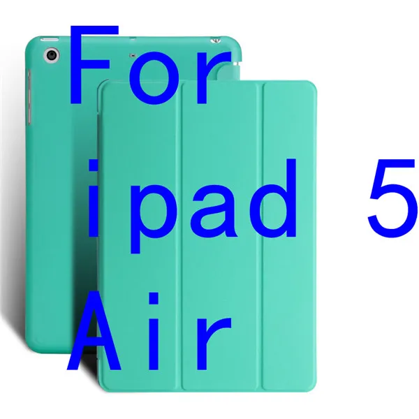 Чехол для ipad 5 Air с откидной подставкой для ipad 2/3/4, полностью умный чехол из искусственной кожи для ipad mini 4, чехол для ipad Air, настольный чехол+ ручка - Цвет: Air mint green