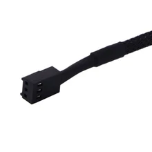 5 шт. Профессиональный 3 Pin мощность Плетеный вентилятор кабель-удлинитель мужчин и женщин чехол разъем провода расширение компьютера 27 см