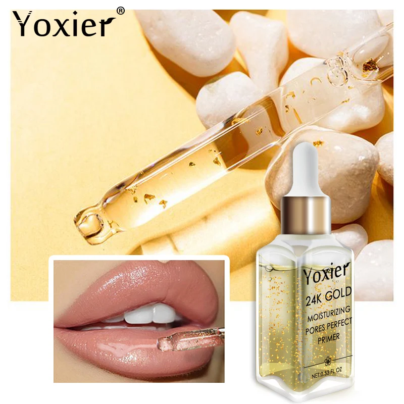 Yoxier основа для макияжа увлажняющая эссенция 24 k Gold Elixir контроль масла Профессиональный матовый сыворотка серия брендовая основа под макияж 1 шт