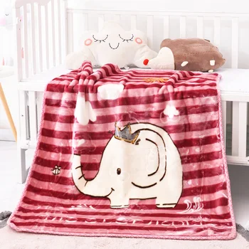 

Children's small blanket cartoon double-layer warm winter adult knee blanket throw b125