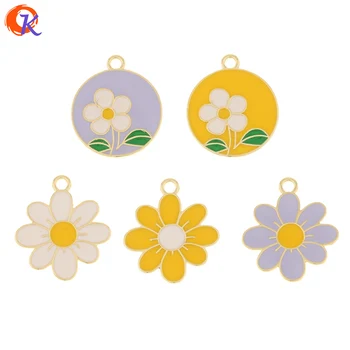 

Cordial Design 100Pcs Jewelry Accessories/Hand Made/Pendant/Flower Shape/DIY Making/Paint Effect/Cute Charms/Earring Findings