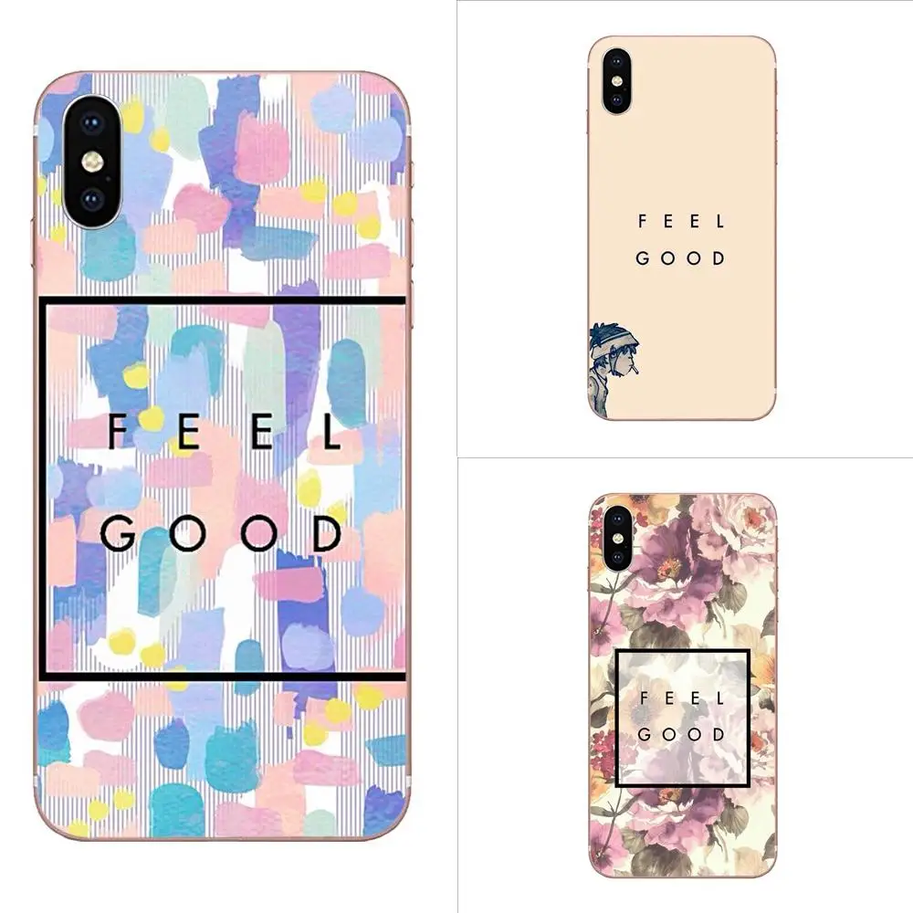 Phone Soft Shell For Samsung Galaxy A10 A20 A20E A3 A40 A5 A50 A7 J1 J3 J4 J5 J6 J7 2016 2017 2018 Inspiring Quotes Feel Good | Мобильные
