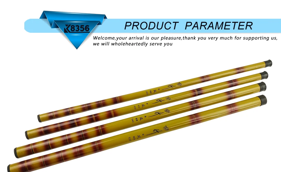 K8356 3.6 4.5 5.4 6.3m FRP carp fishing Telescopic rod winter fishing tackle High strength high hardness Chinese wind Sea rod (7)
