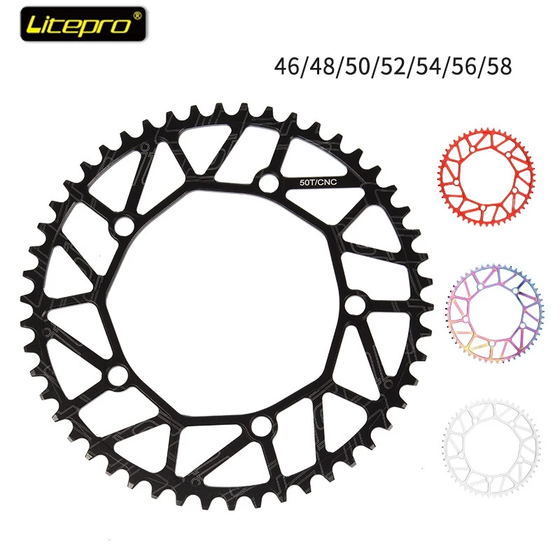 Litepro Super светильник велосипедная Звездочка 130 BCD 46/48/50/52/54/56/58T складной велосипед