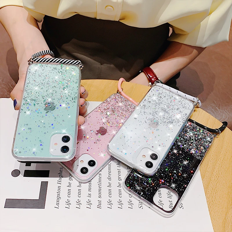 Custodia Tracolla Trasparente Per IPhone 11 6,1 Pollici Con Cordino - Protezione Antiurto E Design Alla Moda - 2