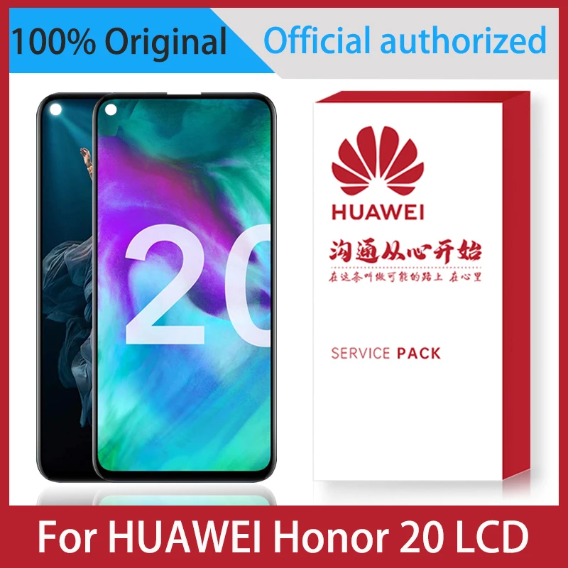 Оригинальный 6 26 &quotЖК дисплей для Huawei Honor 20 ЖК YAL-L21 сенсорный экран дигитайзер