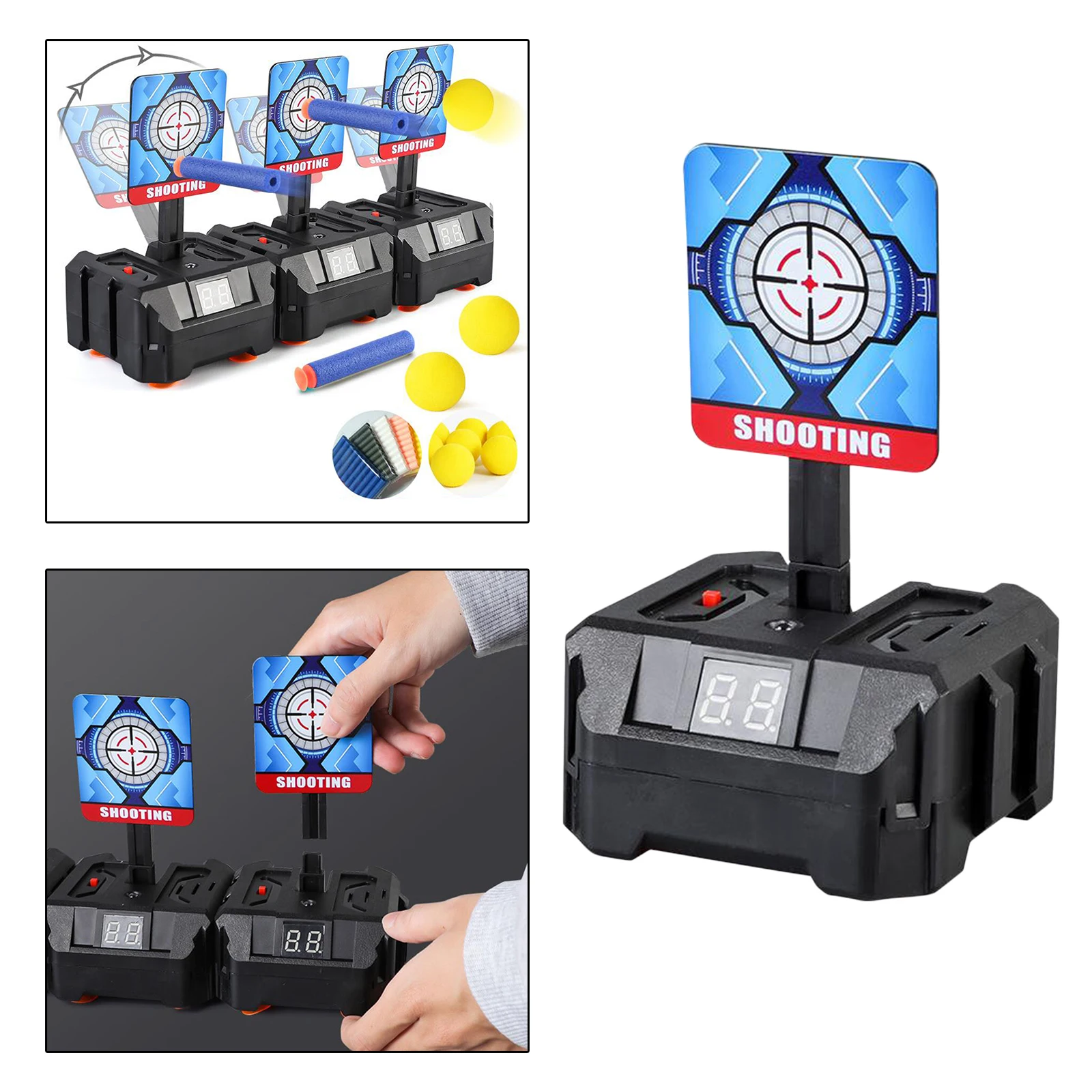 Auto Electronic Digital Target with Light Sound Effect  Gadgets Indoor Games