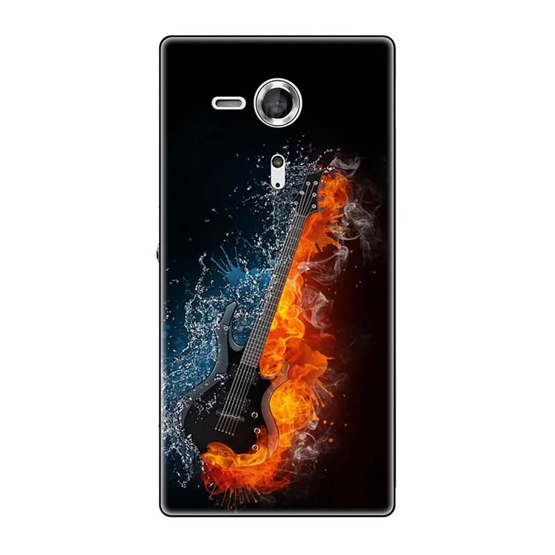 Мягкие чехлы для sony Xperia SP M35 M35h M35C C5303 C5306 C5302 чехол с принтом(розы); волк милый чехол-крышка с узорами чехол для телефона чехол Fundas Para - Цвет: A188