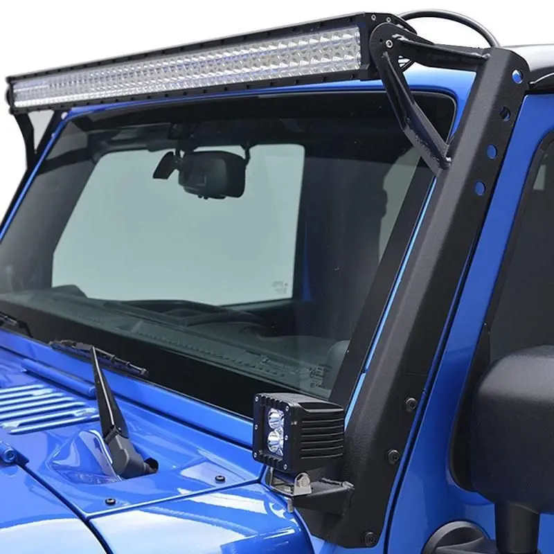 2pcs 52 ''светодиодный светильник для крепления на лобовое стекло для Jeep Wrangler JK