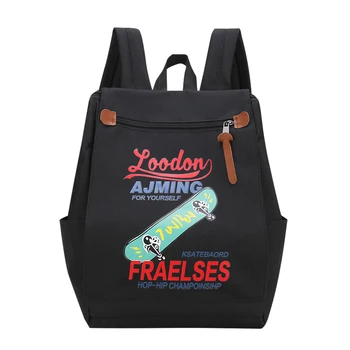 

Women Men Rucksack Zipper Large Capacity Bag Hip Hop Preppy Style Backpack Sac A Dos Mochila Feminina Mujer Sac A Main Knapsack