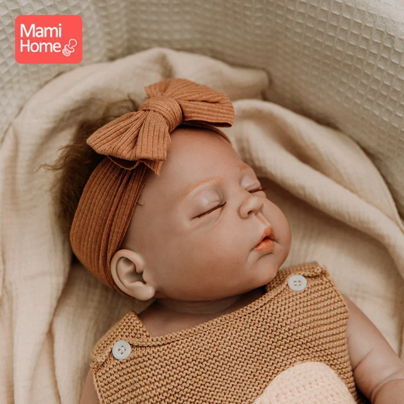 1PC Baby Hair Band Cute Bow Baby Girl Headband Teether Elastic Bowknot Newborn Hair Band Turban Set Accessories