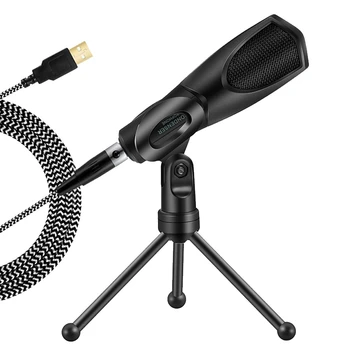 

Professional Condenser Microphone Kit with Stand for Computer Phone PC Skype Studio Karaoke Mic Commute Microphone Kit for PC
