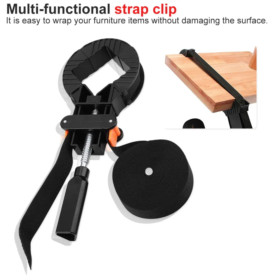 

Adjustable Rapid Corner Clamp Strap Band Right Angle Polygonal clip Multifunction clamp Woodworking Photo Frame Tools