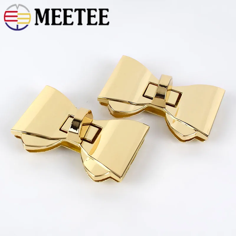 Meetee сумка замки пряжки Мода Поворот замок для DIY сумки на замену кошелек защелки застежка аксессуары BF180