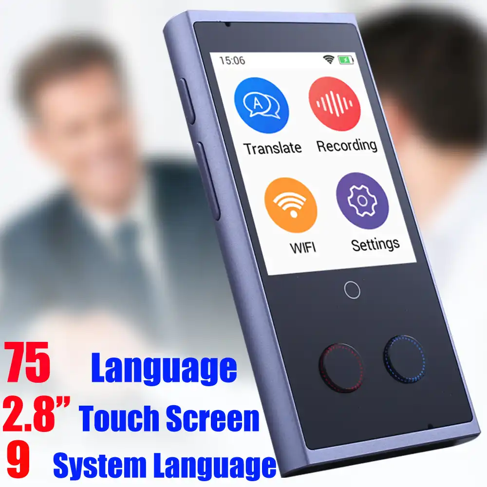 Ctvman 75 Idioma Instantanea Traductor De Voz Traductor En Tiempo Real De Voz Inteligente Traductor Instantaneo Portatil Traductores Traductor Aliexpress