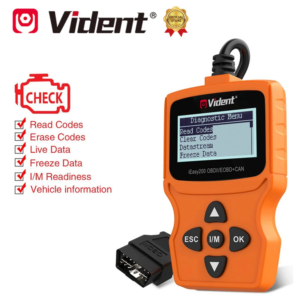 big car inspection equipment VIDENT iEasy200 OBDII EOBD CAN Code Reader Engine OBD2 Scanner PK ELM327 car inspection equipment