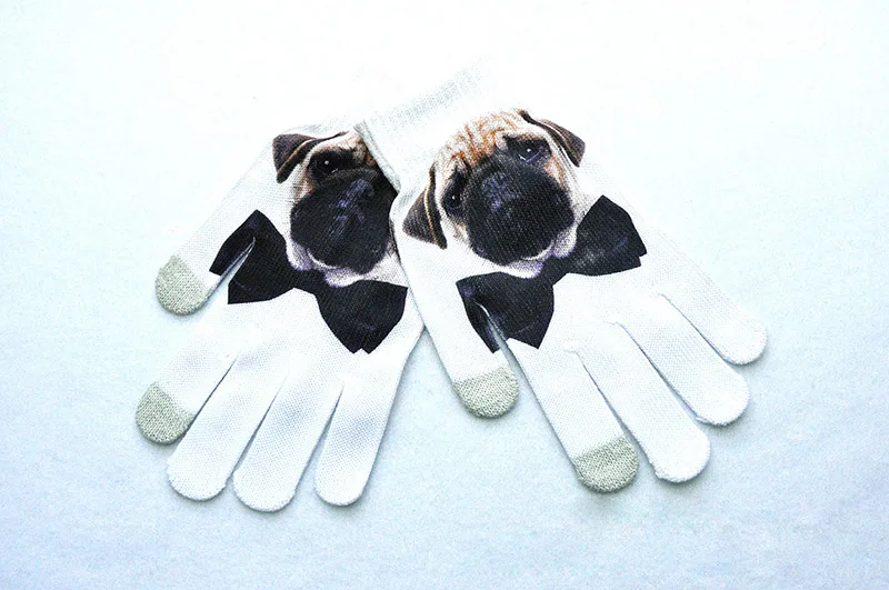 Winter warmth sublimation 3D pattern effect digital painted touch screen  gloves B48 - AliExpress