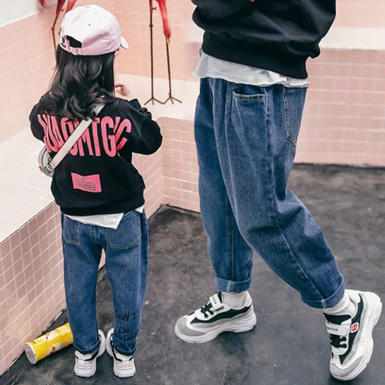 

Childrenswear Spring New Style GIRL'S Jeans Big Boy Children Baby Skinny Pants Slim Fit Casual Long Pants Fashion Child