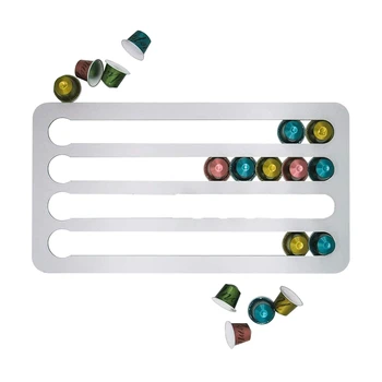 Supporto per capsule di caffè Nespresso Supporto per cialde di caffè rotante Scaffale per cialde di caffè Girevole Scaffali per cialde di caffè Stoccaggio 24/40PCS Capsule 1