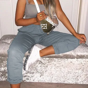 

2020 hot style women's clothing new trend basic earth color casual sweater pants trousers comfortable office