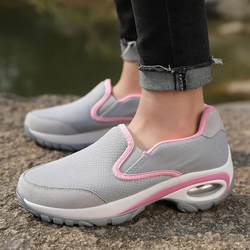 

2019 New Style Spring Women's Thick Bottomed Casual Shoes New Style Mom Cloth Shoes Fly Woven Shoe Women's Loafers