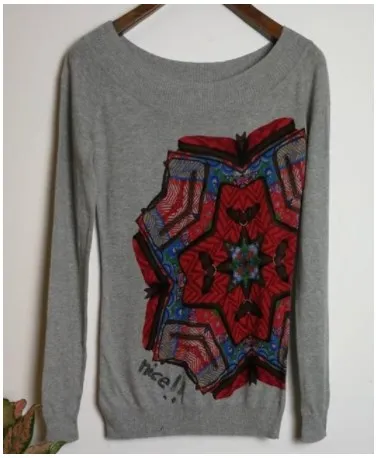 Испания Deg мульти-стиль один модный свитер Модель M в - Цвет: 3