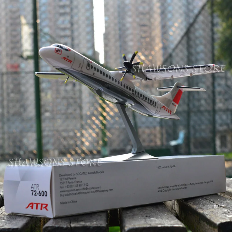 

1:100 Scale Aircraft Model Toy Collection ATR 72-600 Airliner Plane Miniature Replica