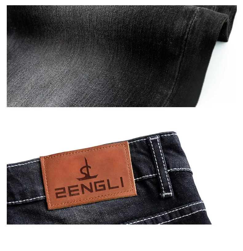 alta qualidade algodão estiramento reta jeans 2020