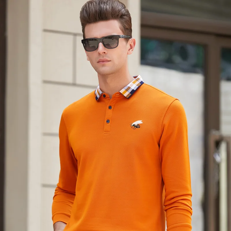 Модная 3D вышивка, высокое качество, Мужская рубашка поло, новинка, Camisa, повседневная мужская футболка, топы 8919