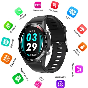 

2020 New Fashion Smart Watch Waterproof Heart Rate Bracelet Measurement of Pressure and Pulse Bluetooth Sport Watch Android iOS