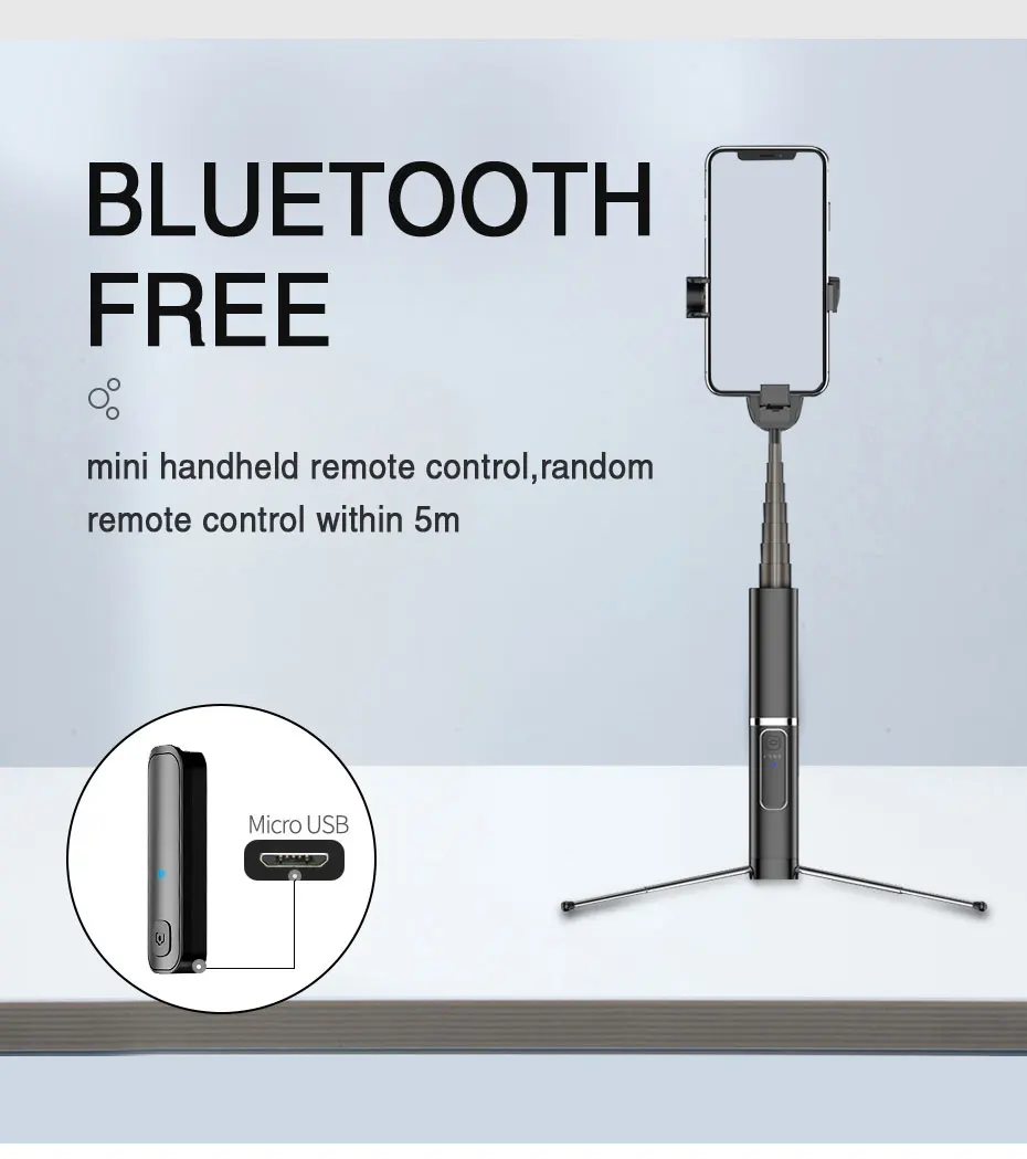 HORUG Беспроводная селфи-палка Bluetooth штатив монопод для iPhone huawei Xiaomi селфи палка штатив выдвижной складной