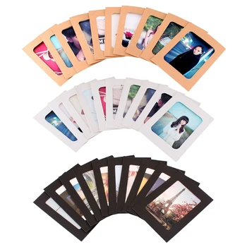 

10Ps/Set Combination Paper Picture Album with Clips DIY Kraft Paper Frames Hanging Wall Photo Album Home Decoration Craft 7Inch