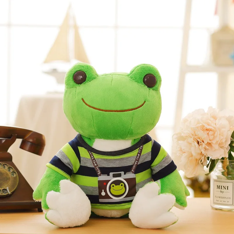 26cm/53cm Lovely Frog Cartoon Dressed Frog Animal Sleeping Presents Doll Kid Toy