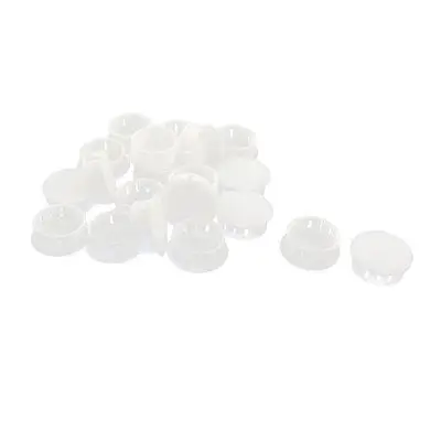 

20 Pcs SKT-25 24.7mm White Snap in Blank Domed Lock Hole Plug Cover Fastener