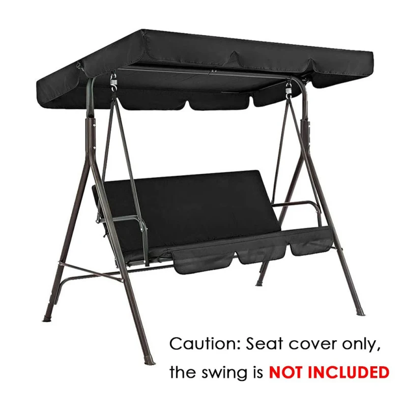 Swing Chair Cover Outdoor Garden Patio Swing Chair Seat and Top Cover Sunshade Canopy