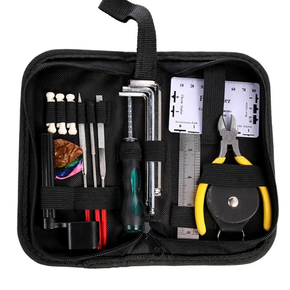 

Guitar Tool Kit Maintenance Tool Stringed Instrument Stringed Instrument Ruler Gauge Measuring Tool Hex Wrench String Shear Set