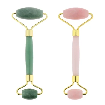 

Facial Massage Roller Double Heads Jade Stone Face Lift Hands Body Skin Relaxation Slimming Beauty Health Skin Care Tools