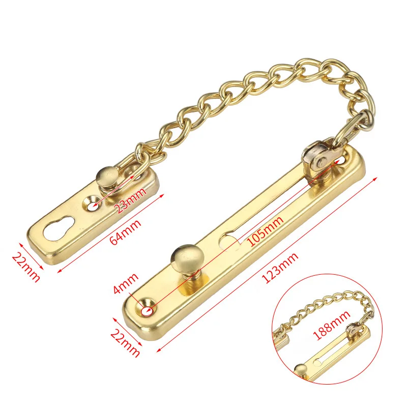 Portable Door Lock Hardware Safety Security Tool For Home Privacy Travel Hotel Hardware Wear-resistant And Rust-proof