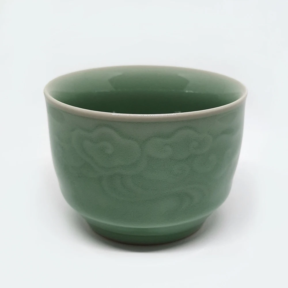 Китайская чайная чашка 160 мл фарфоровая китайская Longquan Celadon церемония посуда для